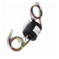 6 channels Circuit 60mm bore 135mm outer 10A 2mm circuit Through hole slip ring